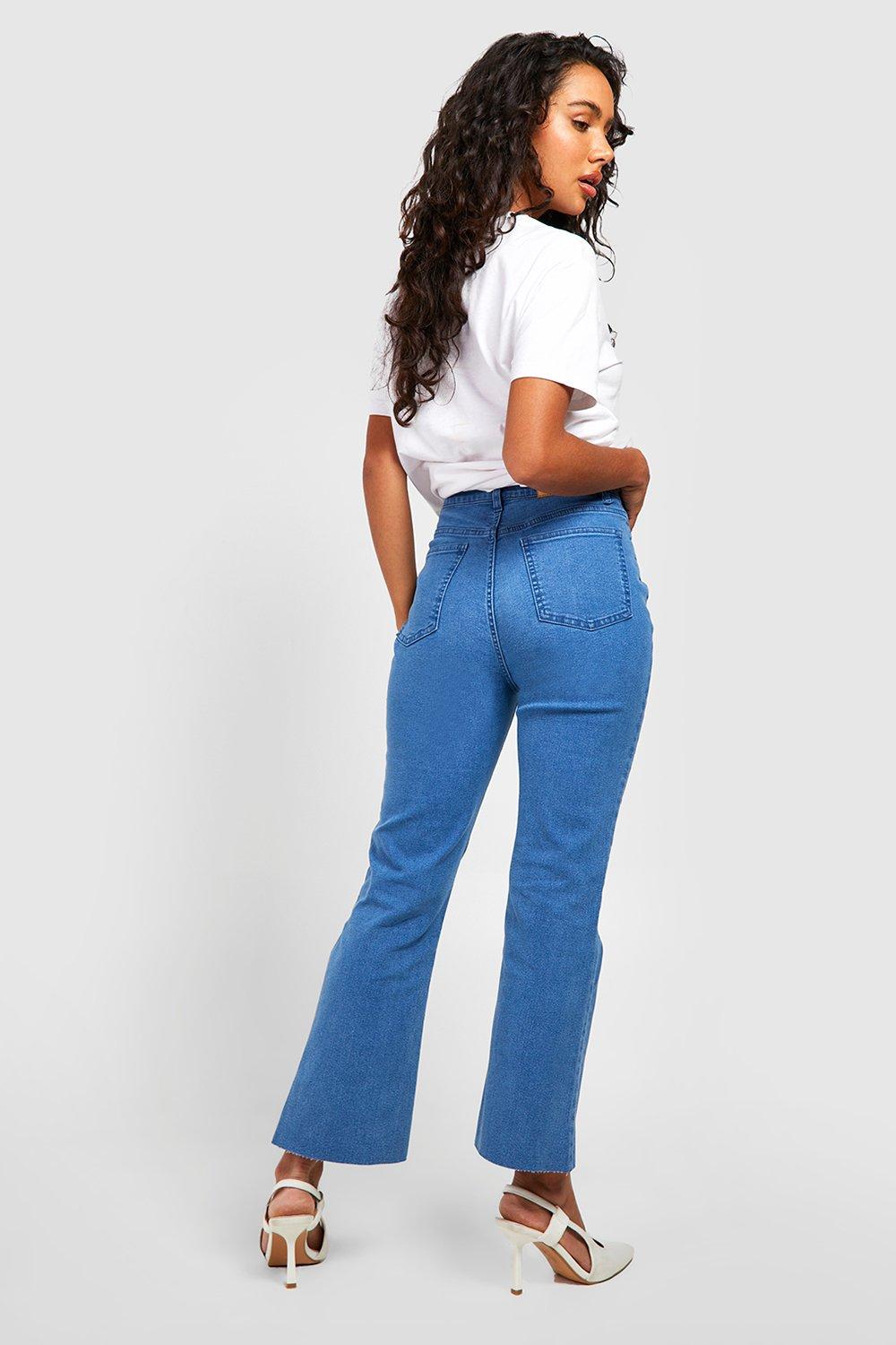 High waist store kick flare jeans